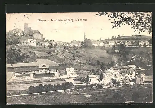 AK Oberreifenberg i. Taunus, Teilansicht mit Niederreifenberg