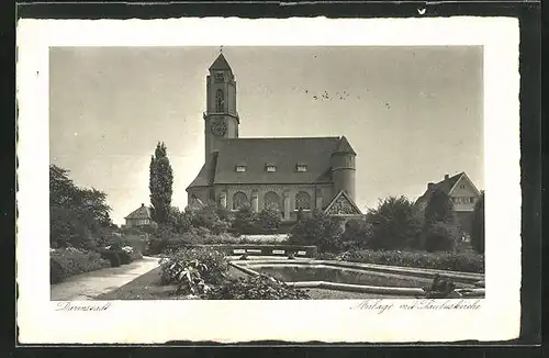 AK Darmstadt, Anlage mit Pauluskirche