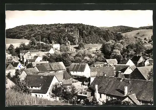 AK Wilmshausen /Odw., Teilansicht mit Gasthaus Traube