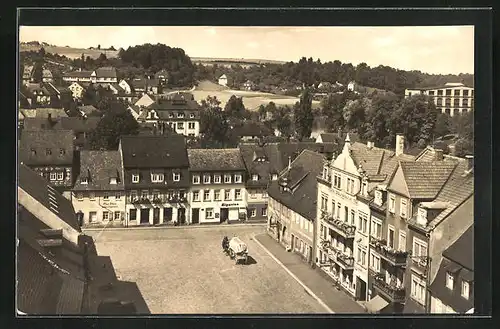 AK Lunzenau /Mulde, Hotel Schlesischer Hof