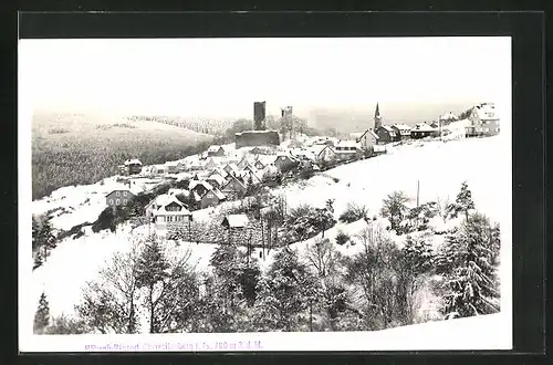 AK Oberreifenberg i. T., Ortspartie im Winter