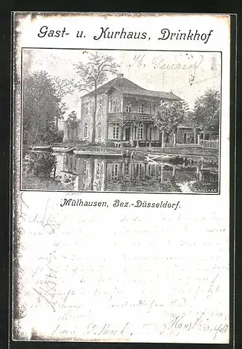 AK Mülhausen /Düsseldorf, Gasthaus Drinkhof