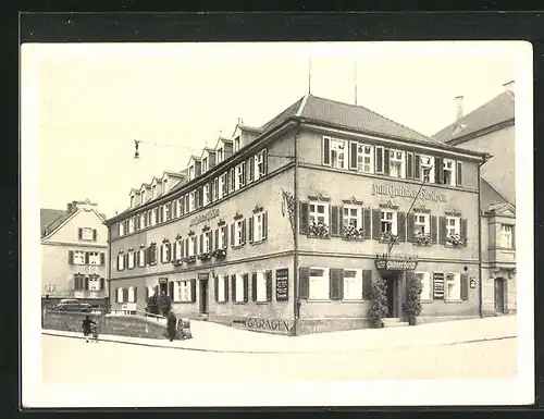 AK Bayreuth, Gasthaus Goldener Hirsch, Bes. H. Dumproff
