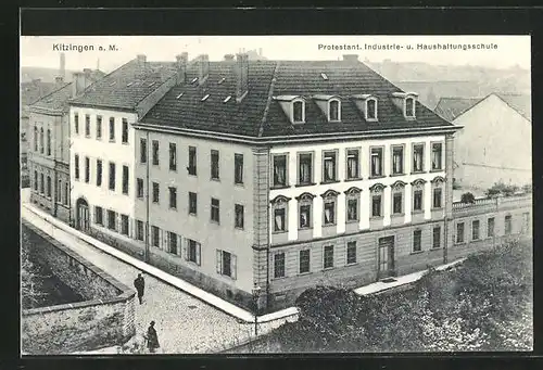 AK Kitzingen a. M., Protestantische Industrie- und Haushaltungsschule