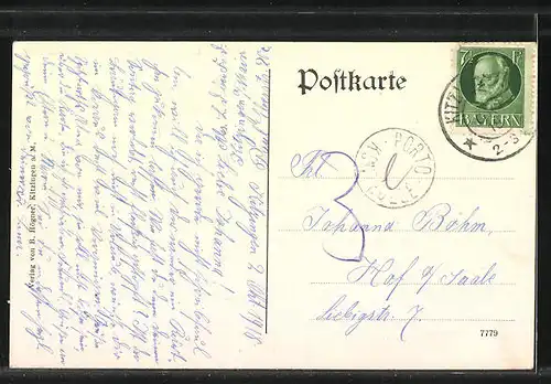 AK Kitzingen a. M., Evang. Industrie-u. Haushaltungsschule