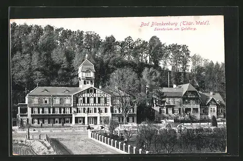 AK Bad Blankenburg / Thür. Wald, Sanatorium am Goldberg