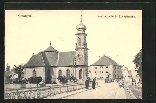 AK Kitzingen-Etwashausen a./M., Blick zur Kreuzkapelle