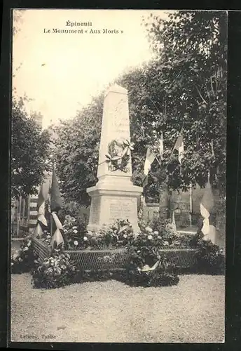 AK Épineuil, Le Monument Aux Morts