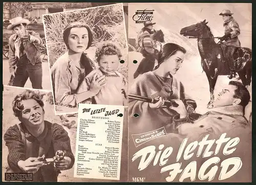 Filmprogramm DNF, Die letzte Jagd, Robert Taylor, Stewart Granger, Regie: Richard Brooks