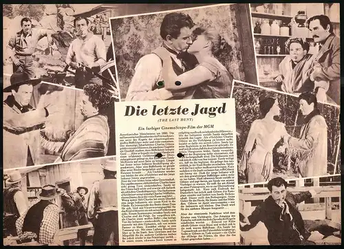 Filmprogramm DNF, Die letzte Jagd, Robert Taylor, Stewart Granger, Regie: Richard Brooks