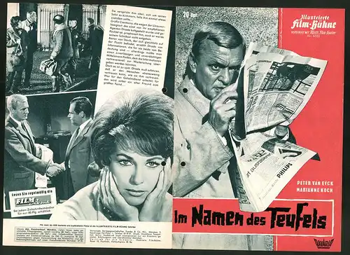 Filmprogramm IFB Nr. 6333, Im Namen des Teufels, Peter van Eyck, Marianne Koch, Regie: John P. Carstairs