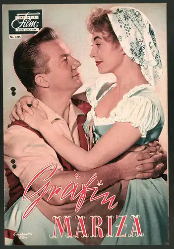 Filmprogramm DNF Nr. 4215, Gräfin Mariza, Christinie Görner, Rudolf Schock, Regie: Rudolf Schundler