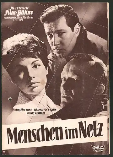 Filmprogramm IFB Nr. 4876, Menschen im Netz, Hansjörg Felmy, Johanna von Koczian, Regie: Franz Peter Wirth