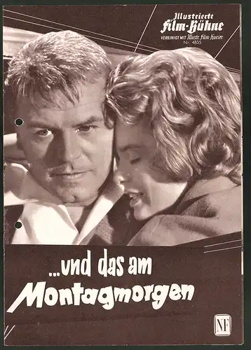 Filmprogramm IFB Nr. 4835, ...und das am Montagmorgen, O. W. Fischer, Ulla Jacobsson, Regie: Luigi Comencini