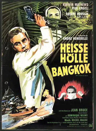 Filmprogramm Film-Börse, Heisse Hölle Bangkok, Robert Hossein, Pier Angeli, Regie: André Hunebelle