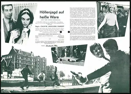 Filmprogramm IFB Nr. 7344, Höllenjagd auf Heisse Ware, Ray Danton, Margaret Lee, Regie: Calvin Jackson Padget