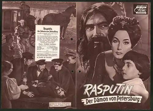 Filmprogramm DNF, Rasputin - Der Dämon von Petersburg, Edmund Purdom, Gianna Maria Canale, Regie: Pierre Chenal