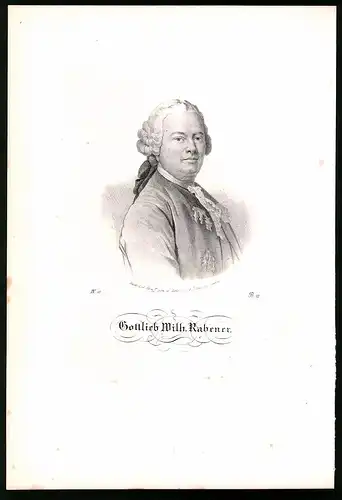 Lithographie Gottlieb Wilh. Rabener, Lithographie um 1835 aus Saxonia, 28 x 19cm