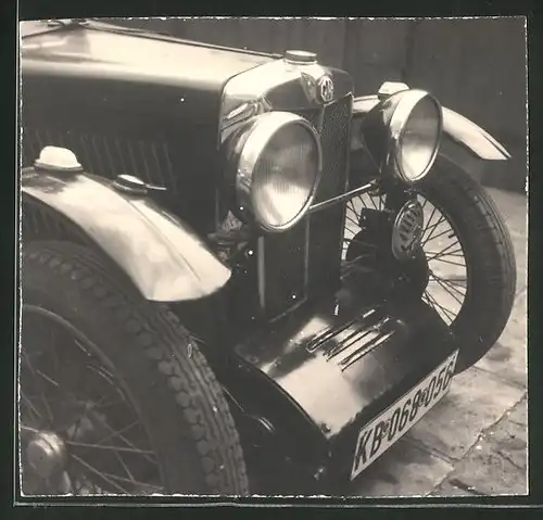 Fotografie Auto MG Roadster, Front-Detail des Sportwagen's