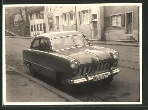 Fotografie Auto Ford Taunus Weltkugel, Kennzeichen: KB005-587