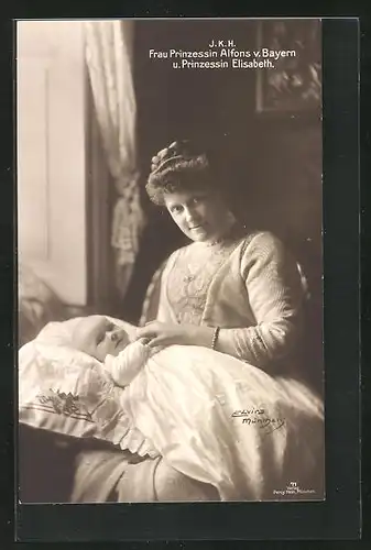 AK Prinzessin Alfons von Bayern u. Prinzessin Elisabeth