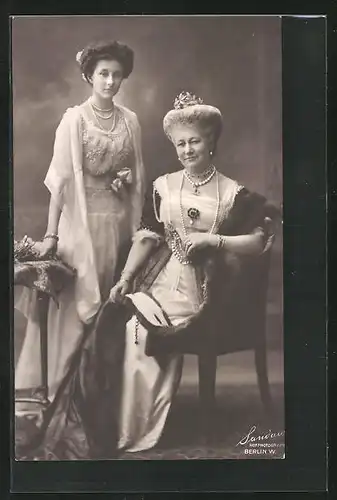 AK Kaiserin Auguste Victoria Königin von Preussen und Victoria Luise