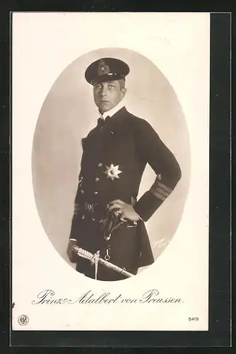 AK Prinz Adalbert von Preussen in Uniform