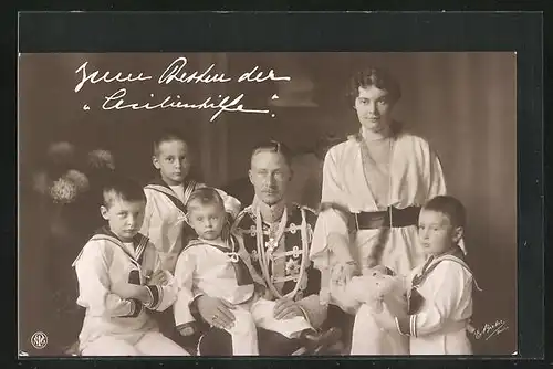 AK Kronprinz Wilhelm von Preussen mit Familie