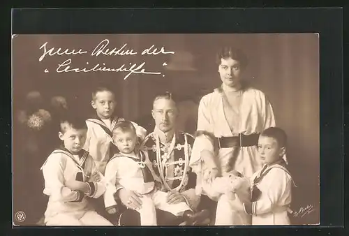 AK Kronprinz Wilhelm von Preussen mit Familie