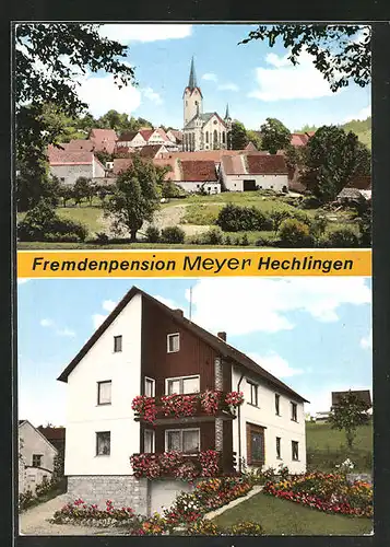 AK Hechlingen, Hotel-Pension Meyer, Ursheimerstrasse 19