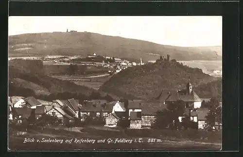 AK Seelenberg / Taunus, Panoramablick auf Reifenberg und Gr. Feldberg