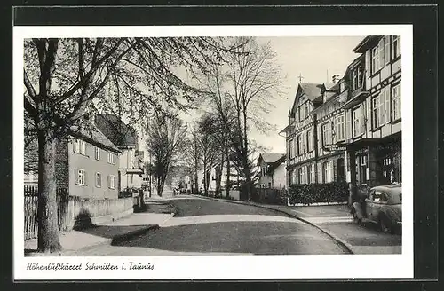 AK Schmitten / Taunus, Strassenpartie am Kurhaus Ochs