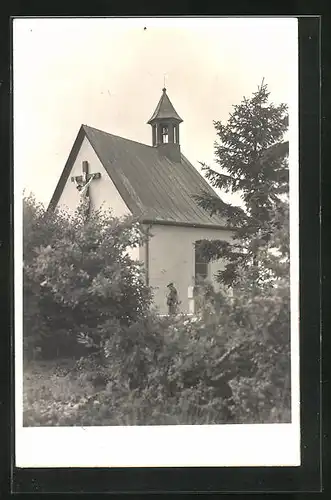 Foto-AK Oberreifenberg i. T., St. Gertrudis-Kapelle