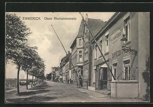 AK Emmerich, Obere Rheinpromenade