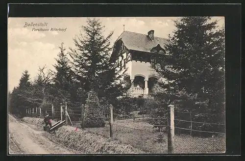 AK Ballenstedt, Forsthaus Röhrkopf