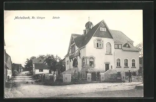 AK Michelbach, Ortsansicht mit Schule