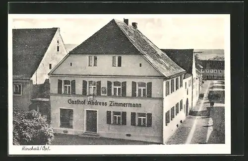 AK Hirschau /Opf., Gasthof Andreas Zimmermann