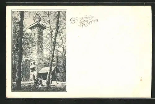 AK Fellbach, Aussichtsturm auf dem Kernen