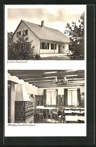 AK Blaustein, Gasthaus Weidacher Hütte des Schwäb. Alb Vereins