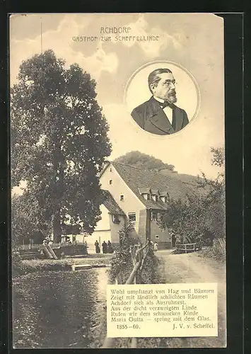 AK Achdorf, Gasthof zur Scheffellinde
