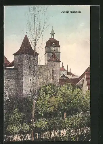 AK Mainbernheim, Blick zum Turm