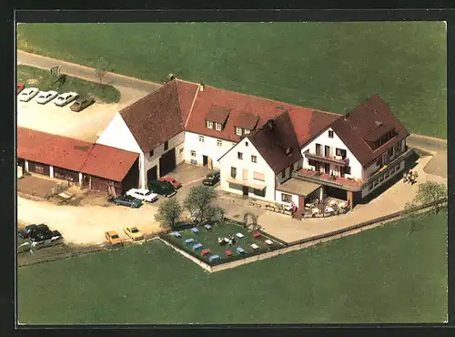 AK Schmidtstadt, Gasthaus Jurahof, Fliegeraufnahme
