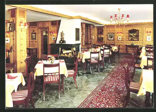 AK Hemsbach /Bergstrasse, Hotel-Restaurant Watzenhof, Innenansicht