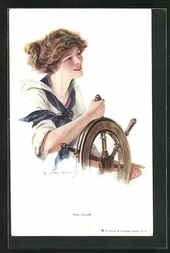 Künstler-AK Wiener Werkstätte Nr. 169: The Pilot