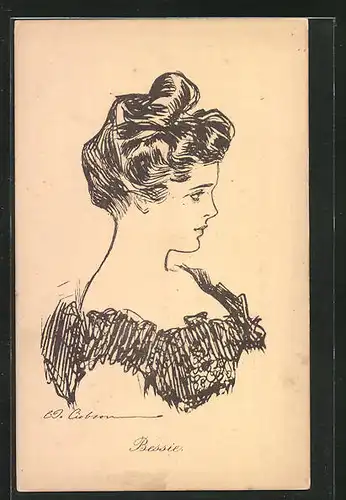 Künstler-AK Charles Dana Gibson: Bessie