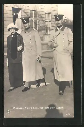 AK Victoria Louise Herzogin von Braunschweig und Prinz Ernst August