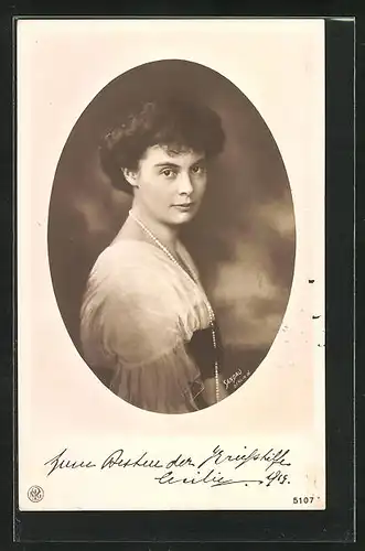 AK I. K. u. K. H. Kronprinzessin Cecilie im Portrait