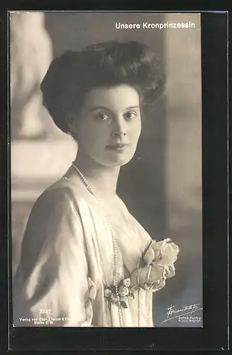 AK Kronprinzessin Cecilie im Portrait