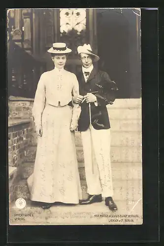 AK Kronprinzessin Cecilie und Kronprinz Wilhelm von Preussen