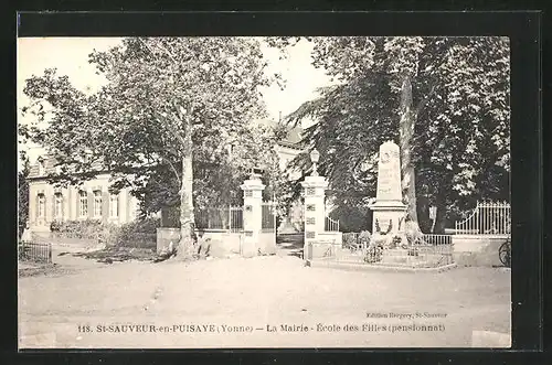 AK St. Sauveur en Puisaye, La Mairie, Ecole des Filles